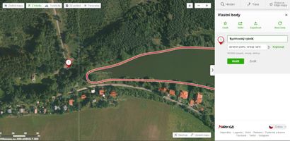 401 224 Sychrovský rybník - mapa s GPS - místo k parkování.JPG